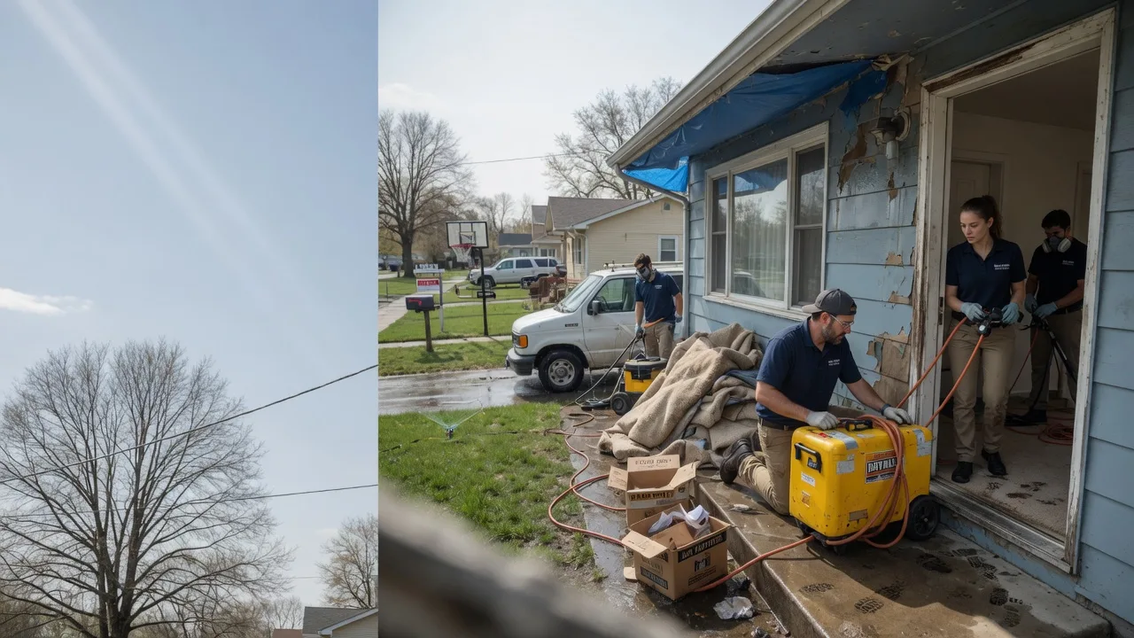 Basement Flood Cleanup in Douglass, KS near me